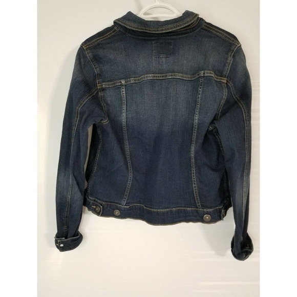 Torrid Premium Denim Jacket Stretch Long Sleeve Button Down Women's Size 0 - Picture 3 of 8